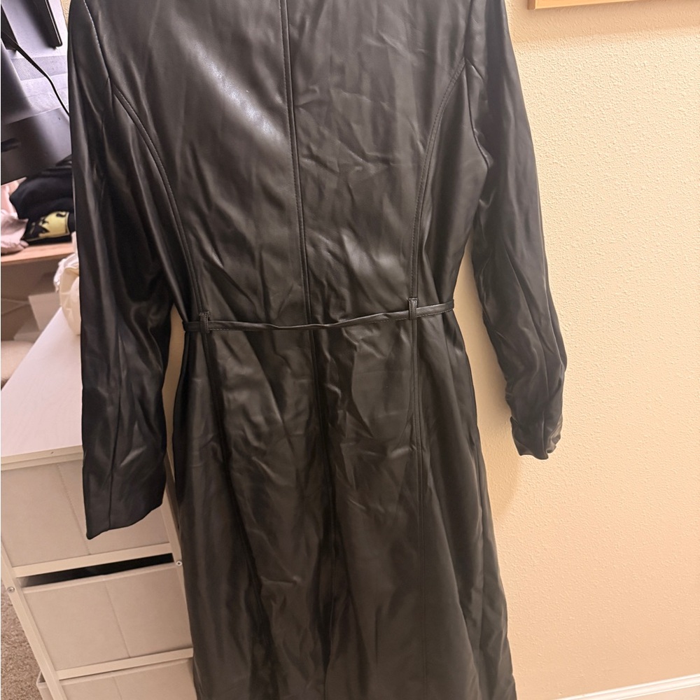 Avec Les Filles Black Trench Coat - Picture 4 of 6